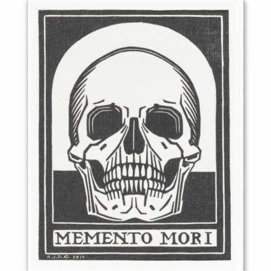 Memento Mori Sticker (Voorkant)