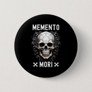 Memento Mori Stoic Mortivity Filosofy Q Ronde Button 5,7 Cm
