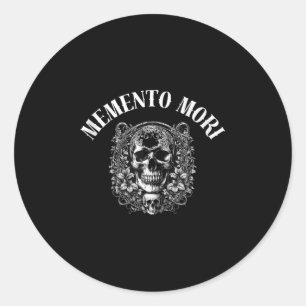 Memento Mori Stoïcijnse quote voor het herinneren  Ronde Sticker