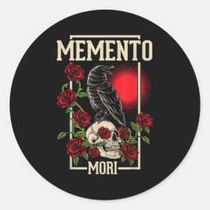 Memento Mori Stoïcisme Filosofie Stoïcijnse filoso Ronde Sticker