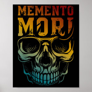 Memento Mori Stoïcisme Schedel Quote Stoïcijnse fi Poster