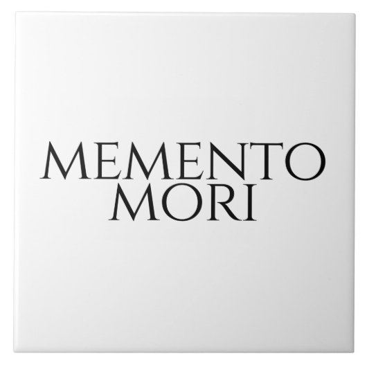 Memento Mori Tegeltje (Voorkant)