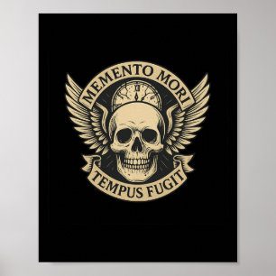 Memento Mori Tempus Fugit Latijn Stoïcijns Quote L Poster