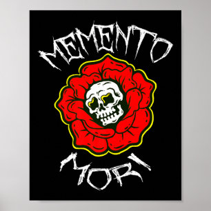 Memento Mori Traditioneel Tattoo Bloem & Sched Poster