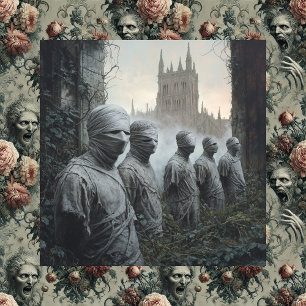 Memento Mori Tuin — Gotisch Canvas Afdruk