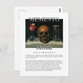 Memento Mori - Vergeet niet dat je Briefkaart zult (Voorkant / Achterkant)