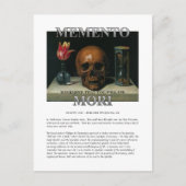 Memento Mori - Vergeet niet dat je Briefkaart zult (Voorkant)