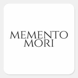 Memento Mori Vierkante Sticker