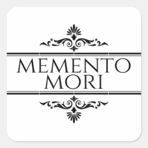 Memento Mori Vierkante Sticker
