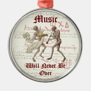 Memento mori X-mas-Ornament VI Metalen Ornament