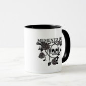 Memento mori zwarte rozen mok (Voorkant rechts)