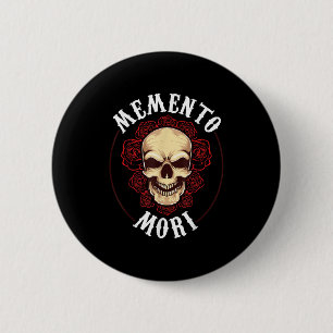 Memento mortaliteit stoïcisme filosofie stoïcisme  ronde button 5,7 cm
