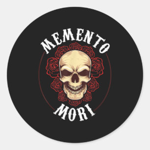 Memento mortaliteit stoïcisme filosofie stoïcisme ronde sticker