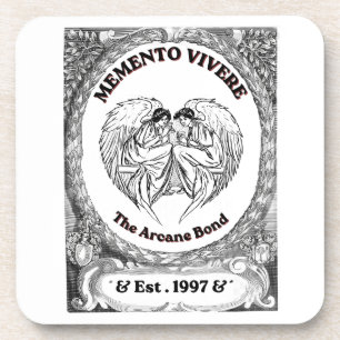 Memento Vivere Vintage Engel Bond Kunst Bier Onderzetter