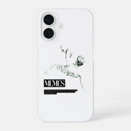 Memer Denkend Vallend Standbeeld iPhone 16 Hoesje