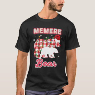 Memere Red Plaid Beer bijpassende Buffalo Pyjama C T-shirt