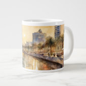 Mémerisation Corniche Jeddah Corniche Café Mug (Devant droit)