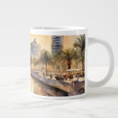 Mémerisation Corniche Jeddah Corniche Café Mug (Droite)