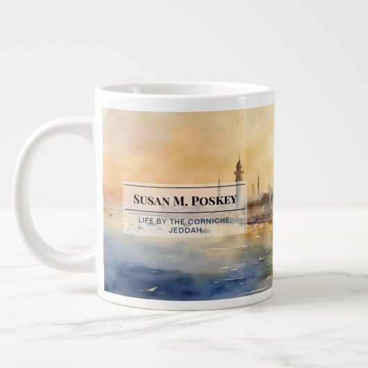 Mémerisation Corniche Jeddah Corniche Café Mug (Gauche)