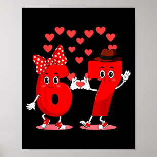 Memes 6 En 7 Zes Zeven Schattige Liefde Valentijn Poster