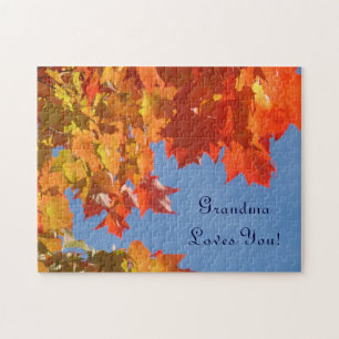 Mèmes puzzles cadeaux Feuilles d'Automne Ciel