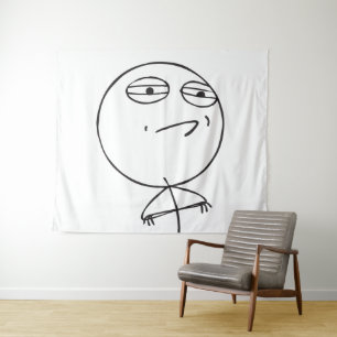 memes uitdaging aanvaard le Me Wandkleed