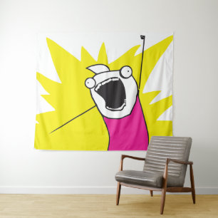 memes Wat willen we nu Wandkleed