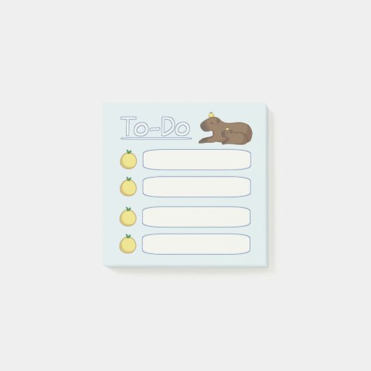 Memo Capybara to-Do List Post-it® Notes (Voorkant)