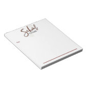 Memo-toetsenbord van de psycholoog op school notitieblok (Schuin)