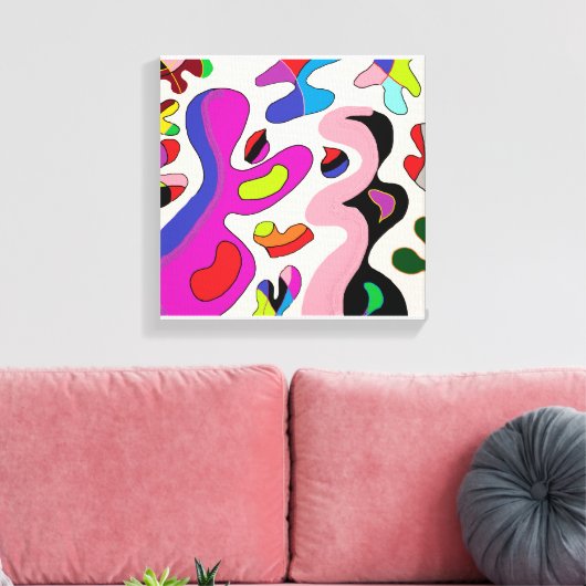 Memoir De Fleurs Canvas Afdruk (Insitu (Woonkamer))