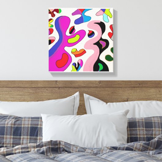 Memoir De Fleurs Canvas Afdruk (Insitu (Slaapkamer))