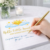 Mémoire bébé soleil en feuille d'or