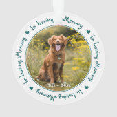 Mémoire d'amour pour chien animal de compagnie (dos)