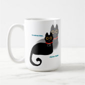 Mémoire de chat noir oublié Mug café (Gauche)