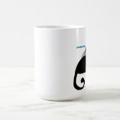Mémoire de chat noir oublié Mug café (Centre)
