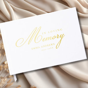 Mémoire "En mémoire d'amour" Gold-Foil, Blanc