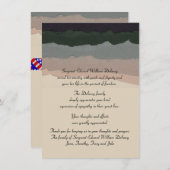 Mémoire éternelle - carte pour notes de Merci de (Devant / Derrière)