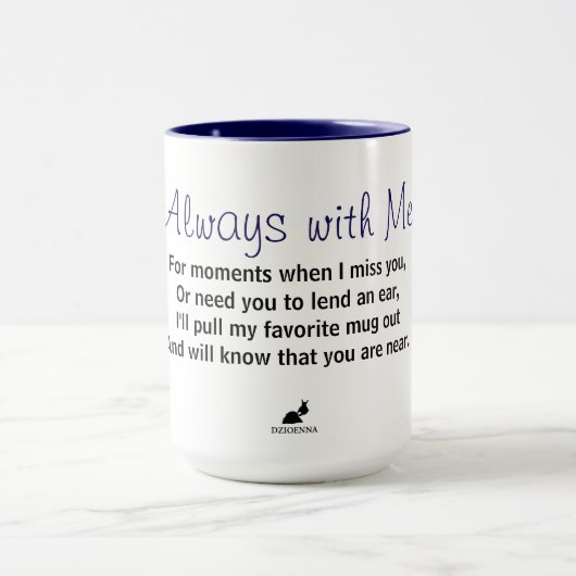 Mémoire toujours avec moi tasse (Centre)
