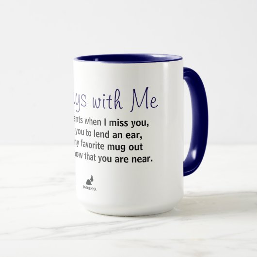 Mémoire toujours avec moi tasse (Devant droit)