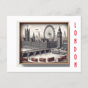 Mémoires de Londres de cartes postales 3D