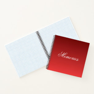 Mémoires personnalisées Carnet spiral de 8,5 po x