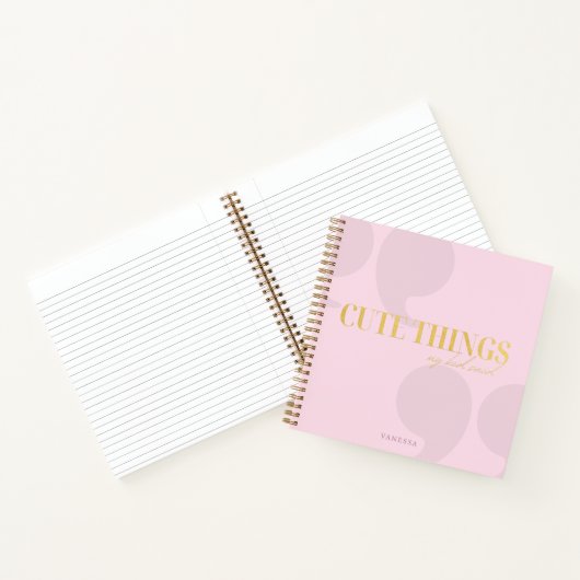 memorabele momenten: leuke dingen die mijn Kind ze Notitieboek (Binnen)