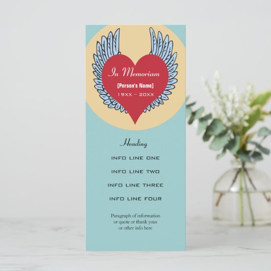 Memorandum of Programcard Programma (Staand voorkant)