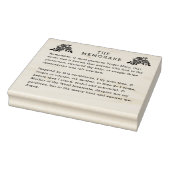 Memorare Prayer Maagd Maria Katholieke Rozen Rubberstempel (Stempel)