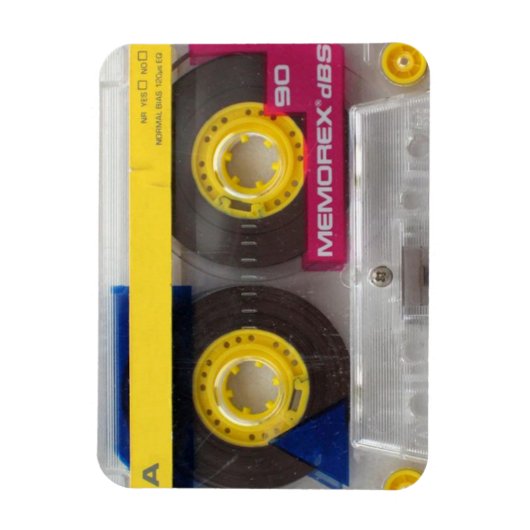 Memorex 80's Cassette Magneet (Verticaal)