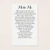 Memorial 14 Photo Collage Funéraire Cartes de priè (Dos)