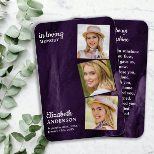 Memorial 3 Foto Herdenking Uitvaartgebed Kaart