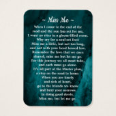 Mémorial 3 Photo Funéraire Carte de prière Marbre  (Dos)