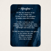 Mémorial 3 Photo Funéraire Carte de prière Marbre  (Dos)