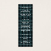 Memorial 3 Photo Plaid Signet de prière funéraire (Dos)